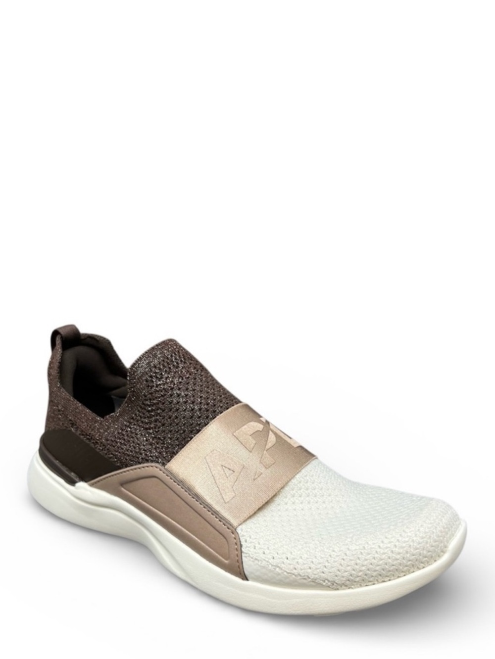 NEW APL Techloom Bliss Womens Size 8.5 Brown White Running Shoe Sneakers apl New